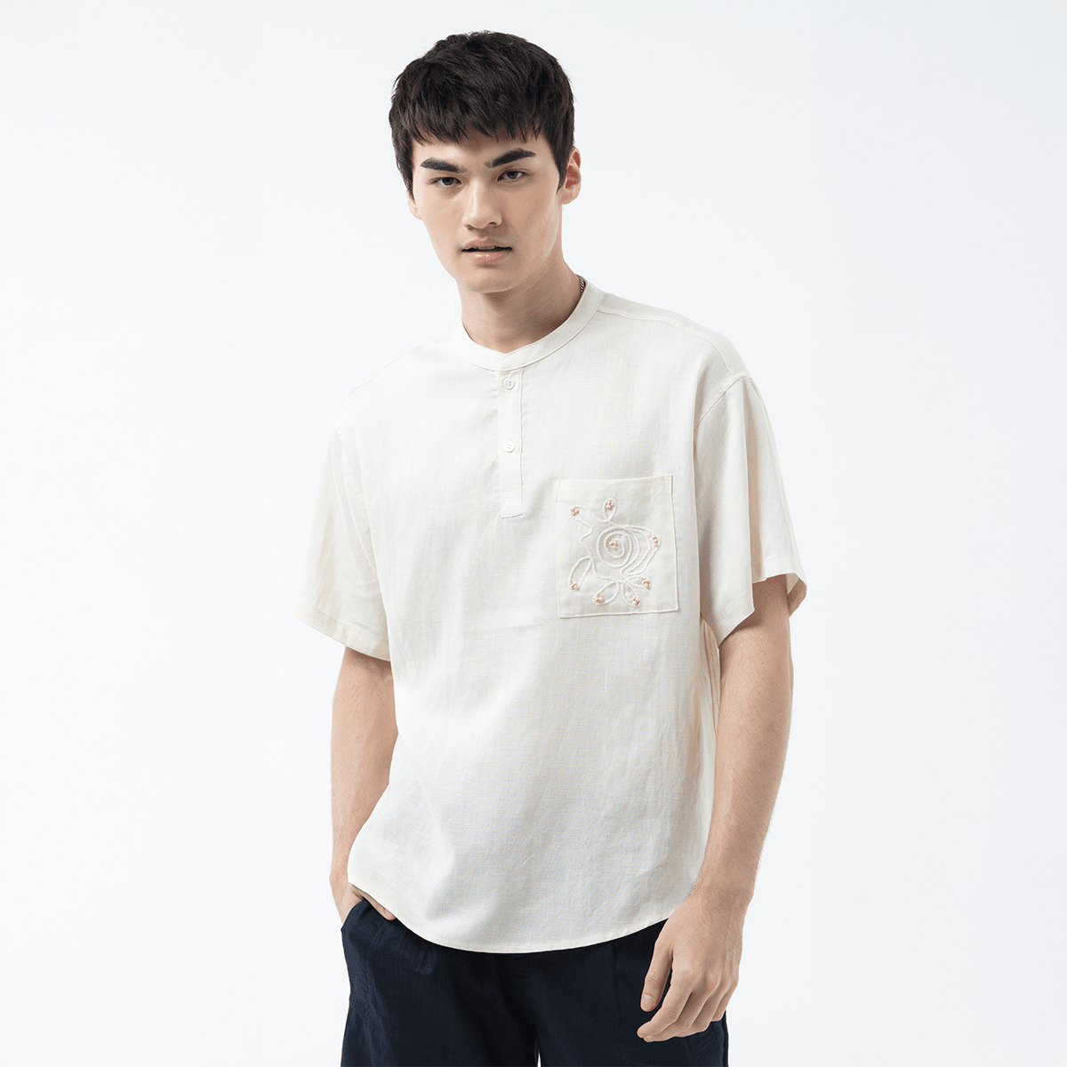 K/Woods Mandarinline Shirt - Metro Singapore Departmental Store - Celebrating 69 Years in SG