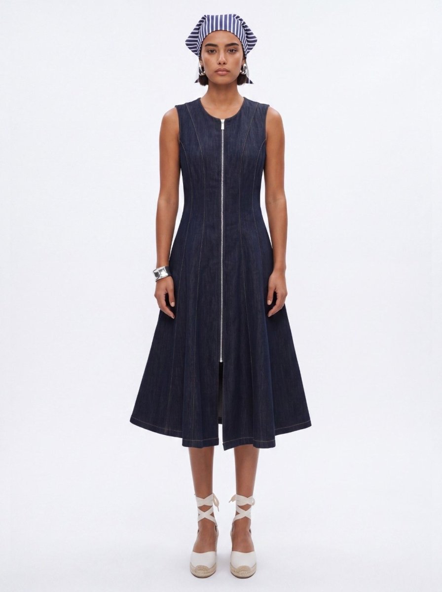 K/Woods Marine Denim Midi Dress - Metro Singapore Departmental Store - Celebrating 69 Years in SG