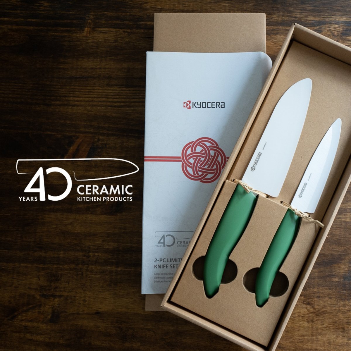 Kyocera 40th Anniversary 2 - pc Knife Set (FK - 2PC - BIO - 40) - Metro Singapore Departmental Store - Celebrating 69 Years in SG