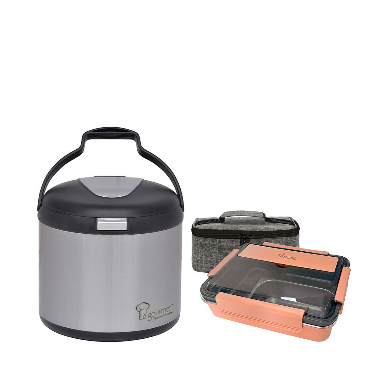 La Gourmet 7L Wonder Cooker (LGWC207869) with Free La Gourmet LG Coral Crush 1100ml Lunch Box With Pouch LGCH421999 - Metro Singapore Departmental Store - Celebrating 69 Years in SG