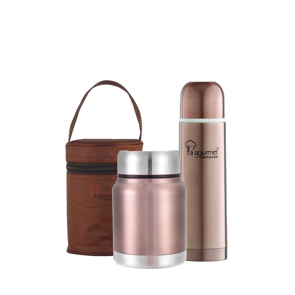 La Gourmet Sakura 0.5L Cooker Pot +0.5L Flask Set - LGSA302601 - Metro Singapore Departmental Store - Celebrating 69 Years in SG