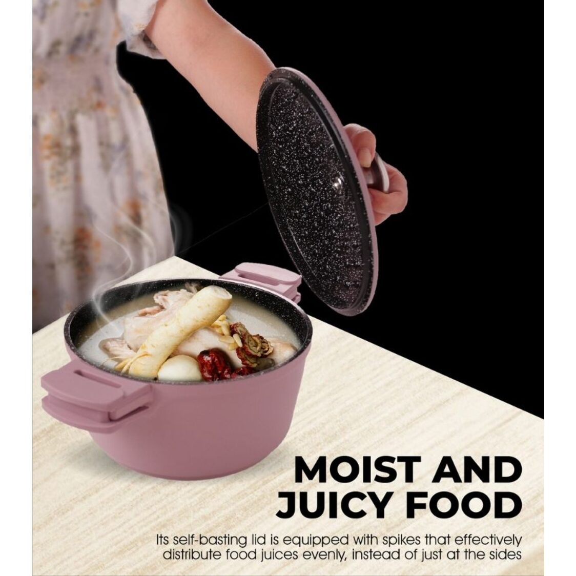 La Gourmet Shogun Ceragan Ceramic 24cm Die - cast Casserole LGPE381118 - Metro Singapore Departmental Store - Celebrating 69 Years in SG