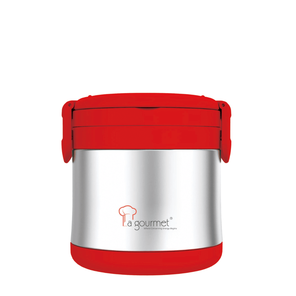 La Gourmet Shogun Vanilla 24cm Ceramic Casserole + 28cm Ceramic Wok + Flame 850ml Thermal Lunch Box - Metro Singapore Departmental Store - Celebrating 69 Years in SG