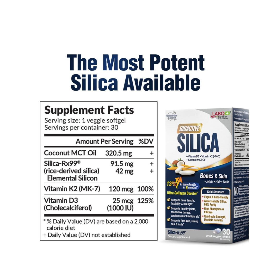 Labo Nutrition Bioactive Silica 30 Softgels Twin Packs - Metro Singapore Departmental Store - Celebrating 69 Years in SG