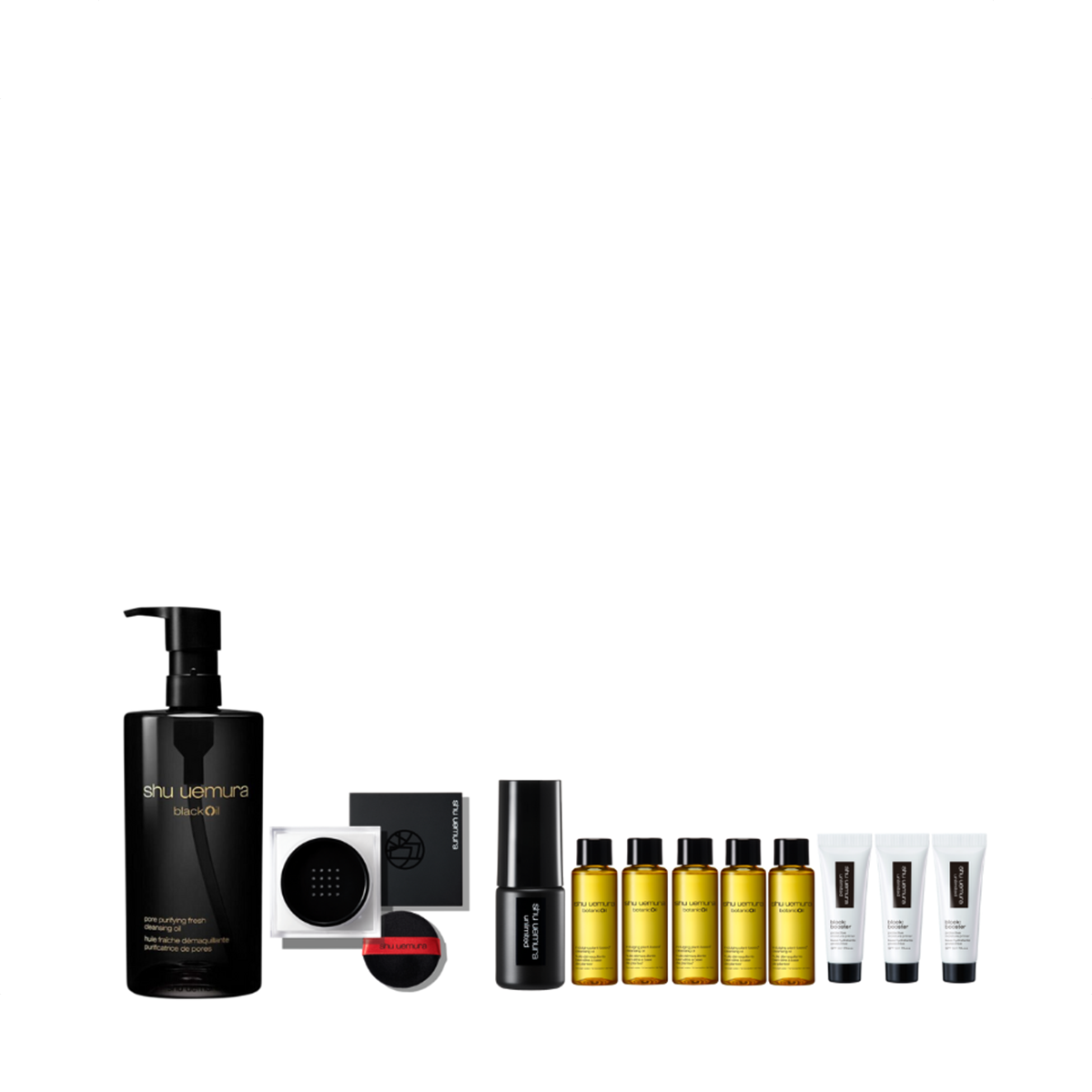 Shu Uemura Blackoil Cleansing Oil + Mopo Loose Powder Set (Worth $461)