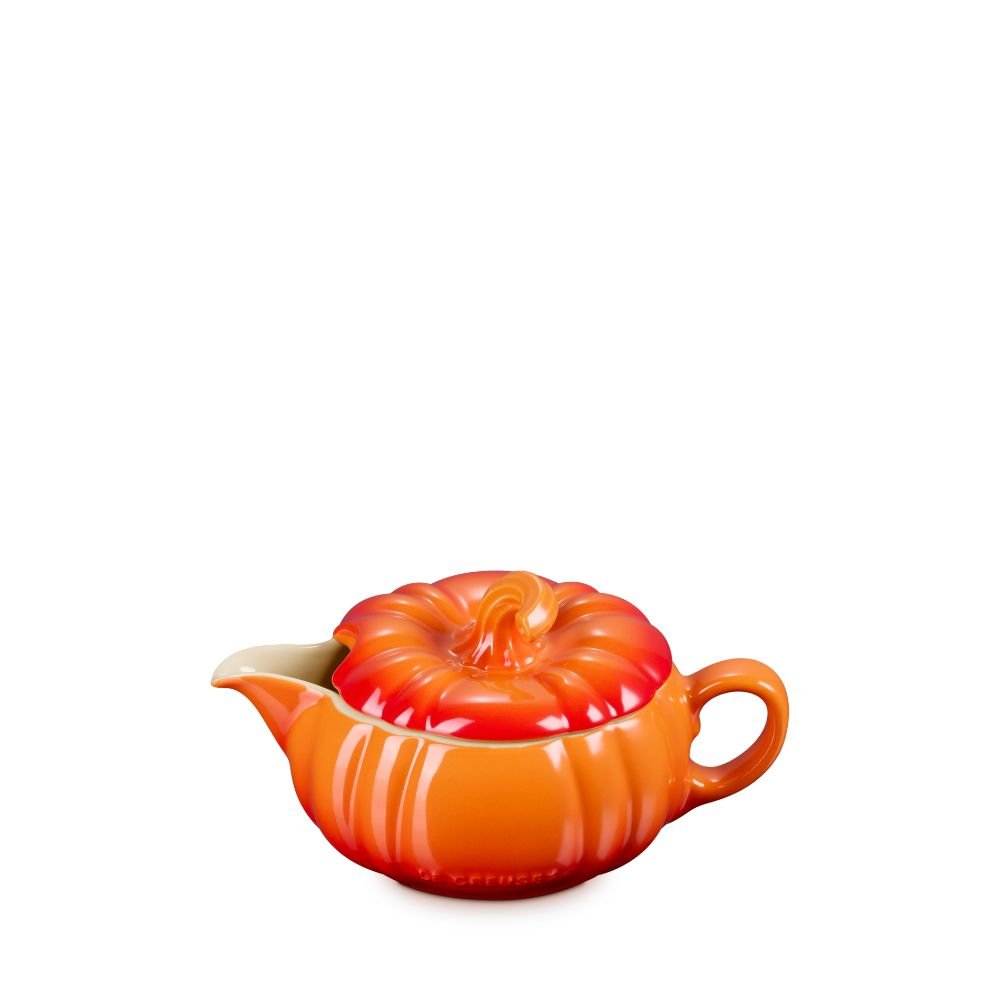 Le Creuset Pumpkin Gravy Boat with Lid 400ml - Metro Singapore Departmental Store - Celebrating 69 Years in SG