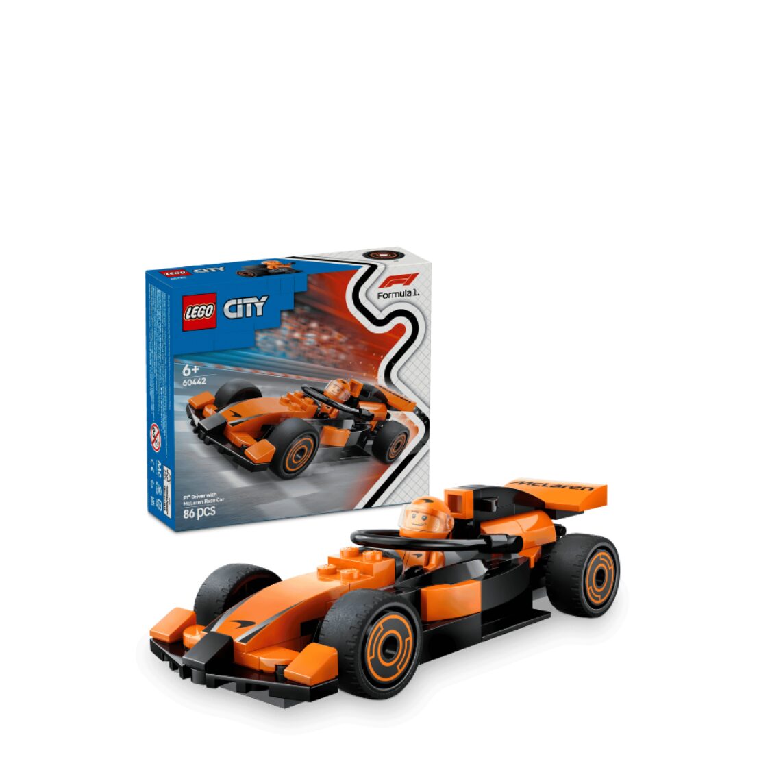 Lego F1® Driver with McLaren Race Car 60442 - Metro Singapore Departmental Store - Celebrating 69 Years in SG