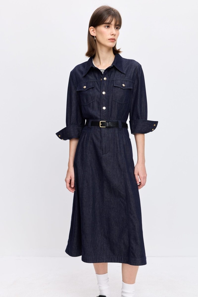 Lily Denim Dress - Metro Singapore Departmental Store - Celebrating 69 Years in SG