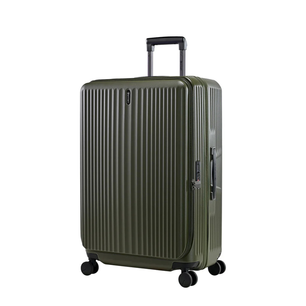 Eminent Alfred KK50-1 Olive Green Flat-Top Opening Expandable Trolley Case