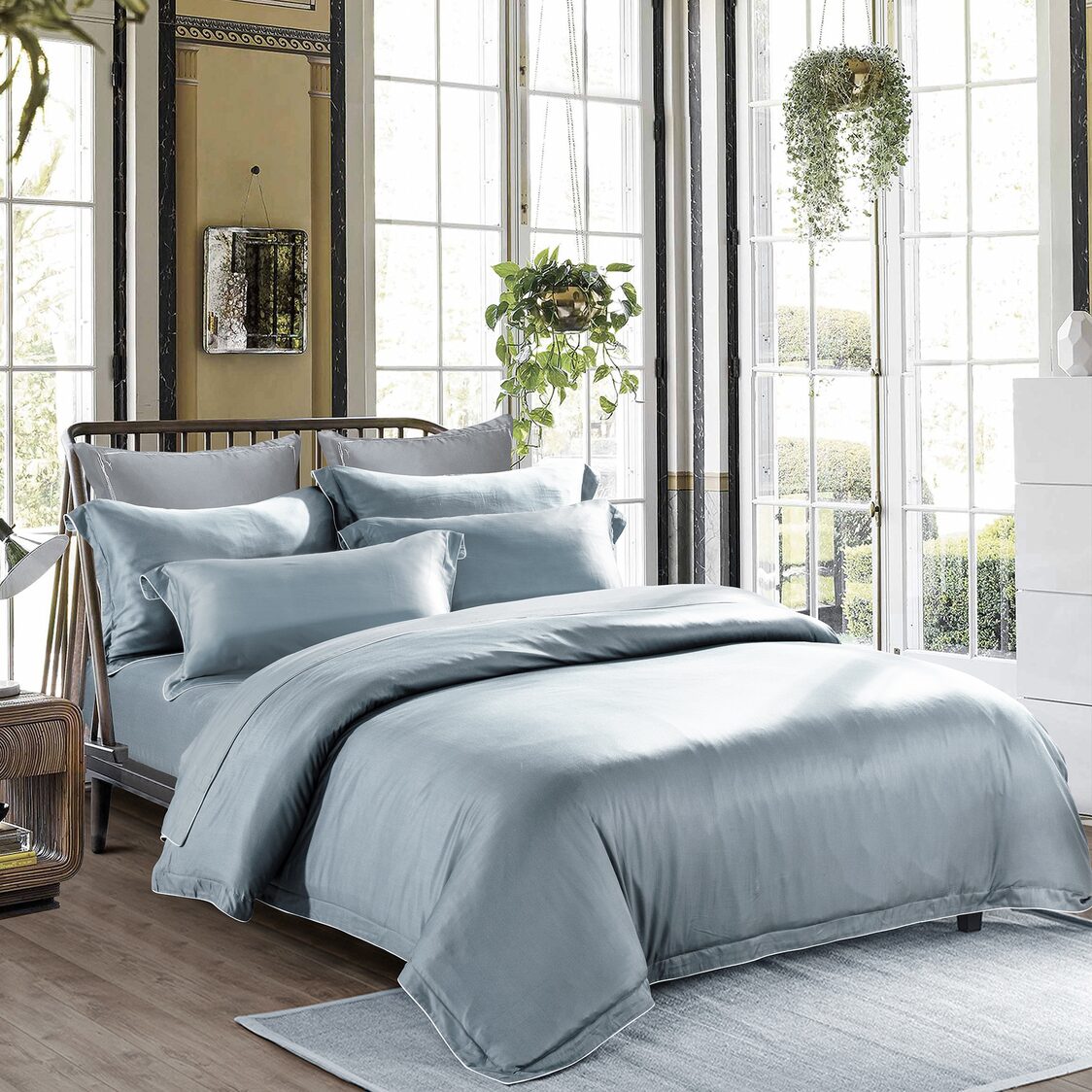 M. Maison Waterfall Fitted Sheet/ Bedset Green - Metro Singapore Departmental Store - Celebrating 69 Years in SG