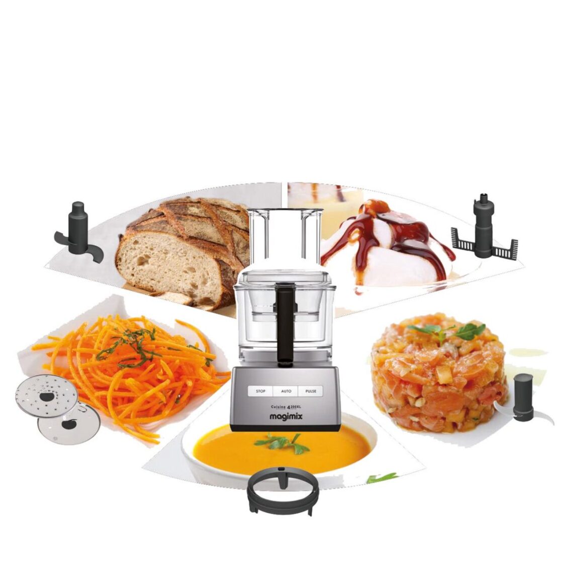 Magimix Compact 3200XL Satin Multifunctional Food Processor With Accessories Set - Metro Singapore Departmental Store - Celebrating 69 Years in SG