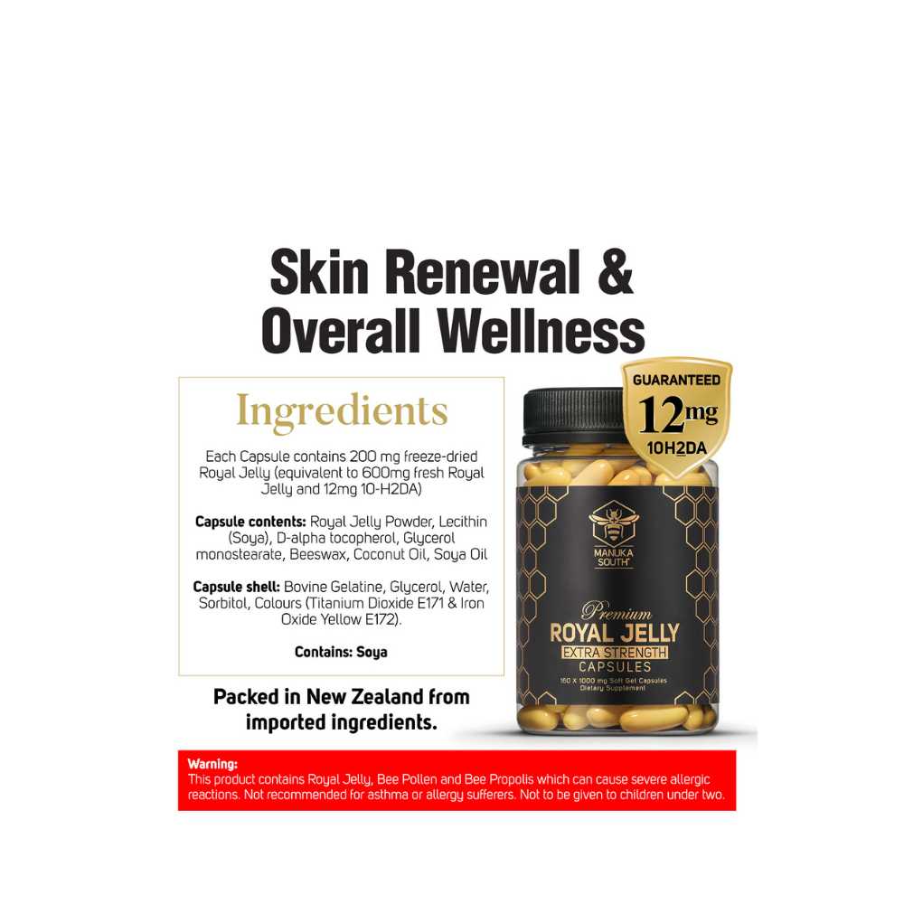 Manuka South Extra Strength Royal Jelly 160s Twin Pack - Metro Singapore Departmental Store - Celebrating 69 Years in SG