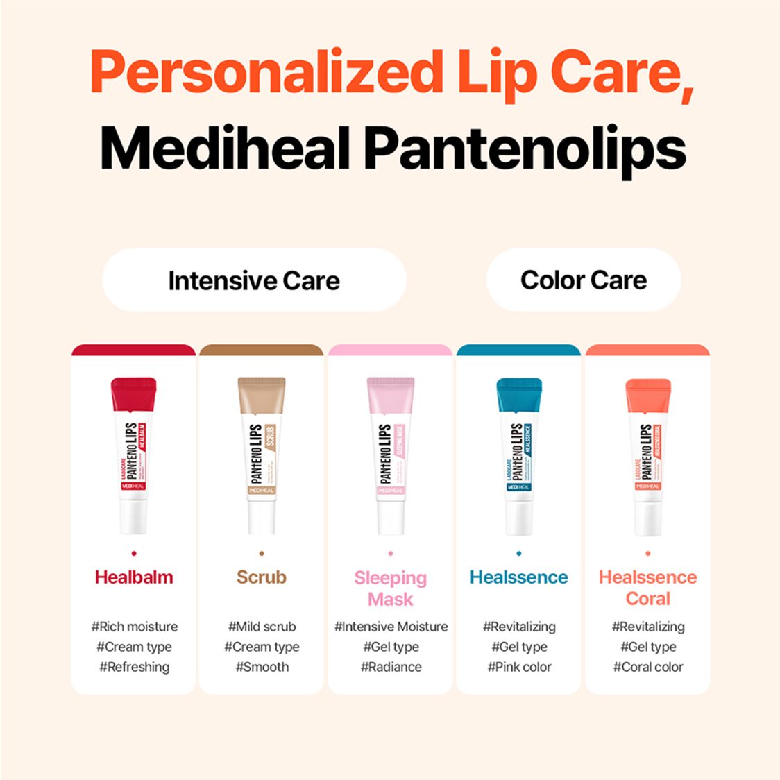 Mediheal Labocare Pantenolips Healssence Coral 10ml 505601 - Metro Singapore Departmental Store - Celebrating 69 Years in SG