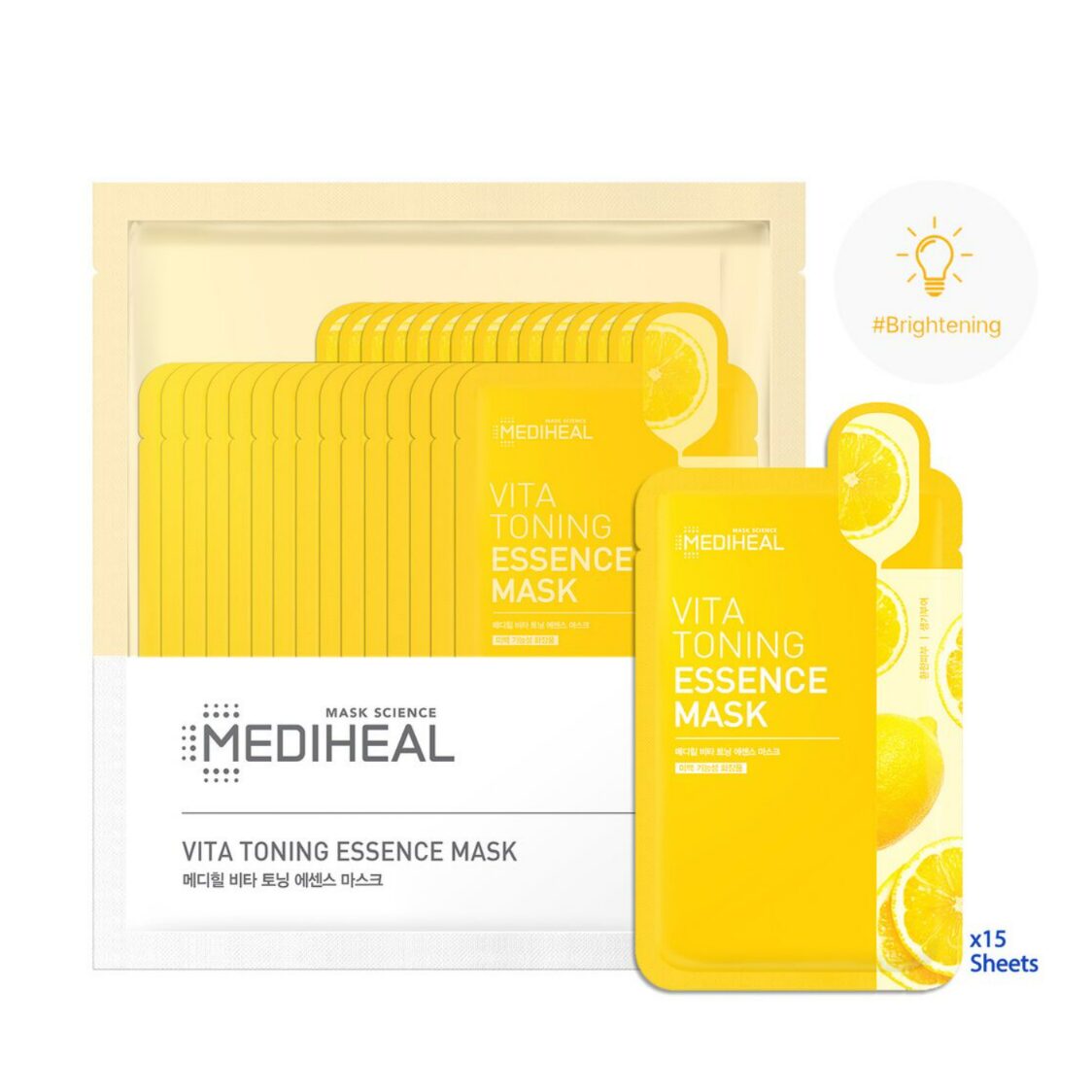 Mediheal Vita Toning Essence Mask 15x20ml 505587 - Metro Singapore Departmental Store - Celebrating 69 Years in SG