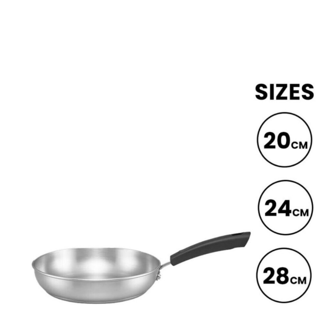 Meyer Centennial Stainless Steel Open Frypan (Induction) - Metro Singapore Departmental Store - Celebrating 69 Years in SG