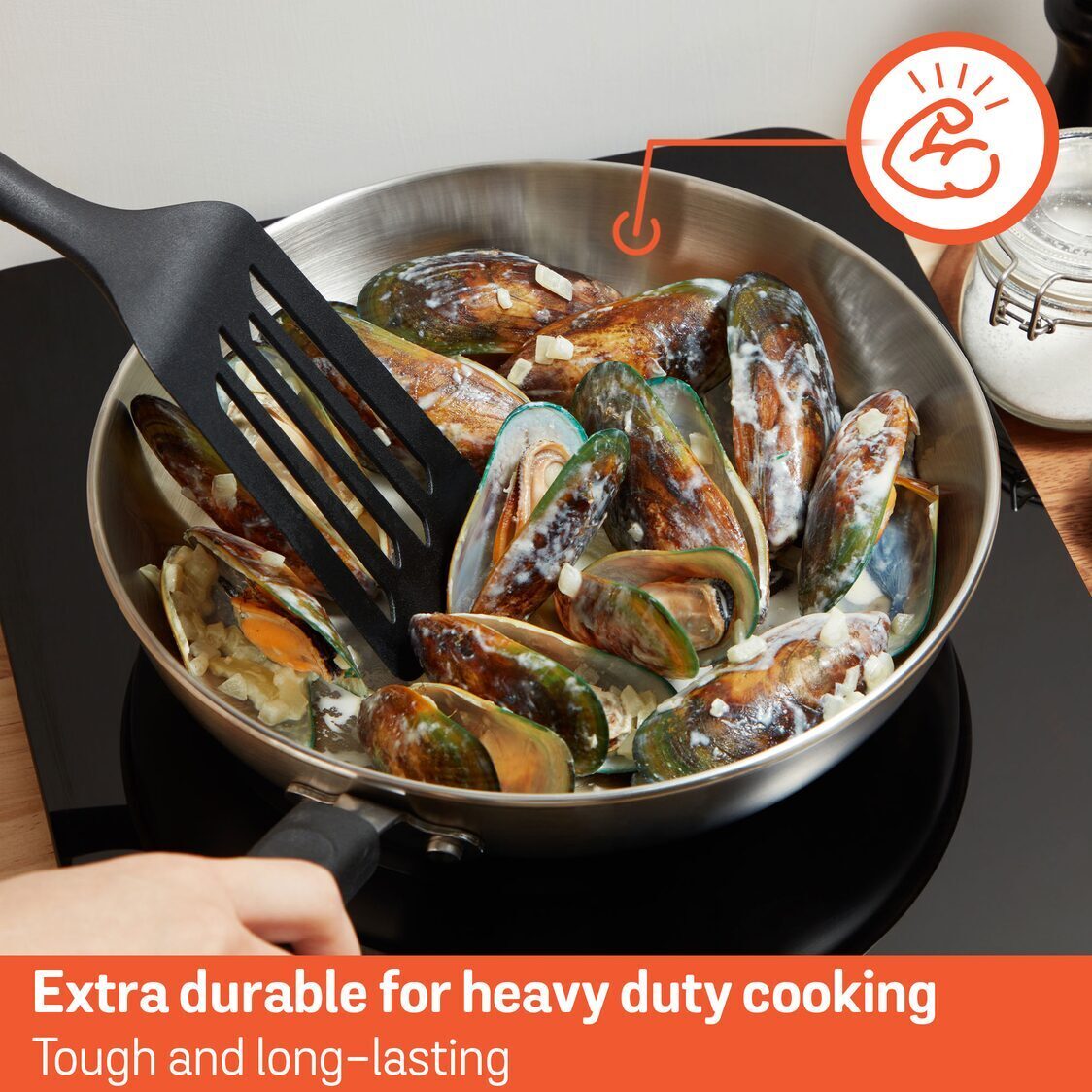 Meyer Centennial Stainless Steel Open Frypan (Induction) - Metro Singapore Departmental Store - Celebrating 69 Years in SG