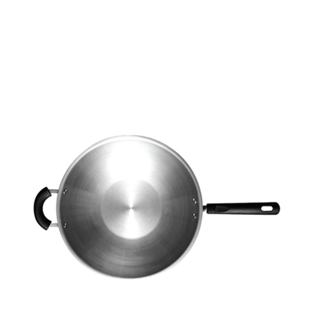 Meyer Centennial Stainless Steel Stirfry with Glass Lid and Helper Handle - Metro Singapore Departmental Store - Celebrating 69 Years in SG