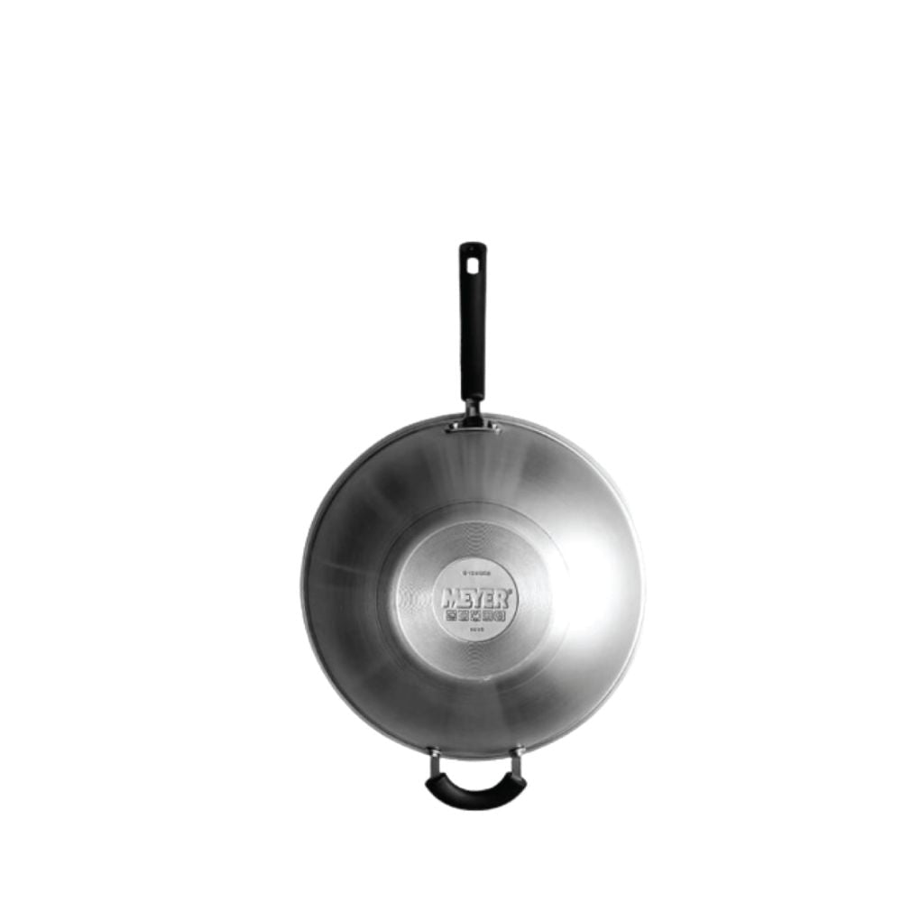 Meyer Centennial Stainless Steel Stirfry with Glass Lid and Helper Handle - Metro Singapore Departmental Store - Celebrating 69 Years in SG