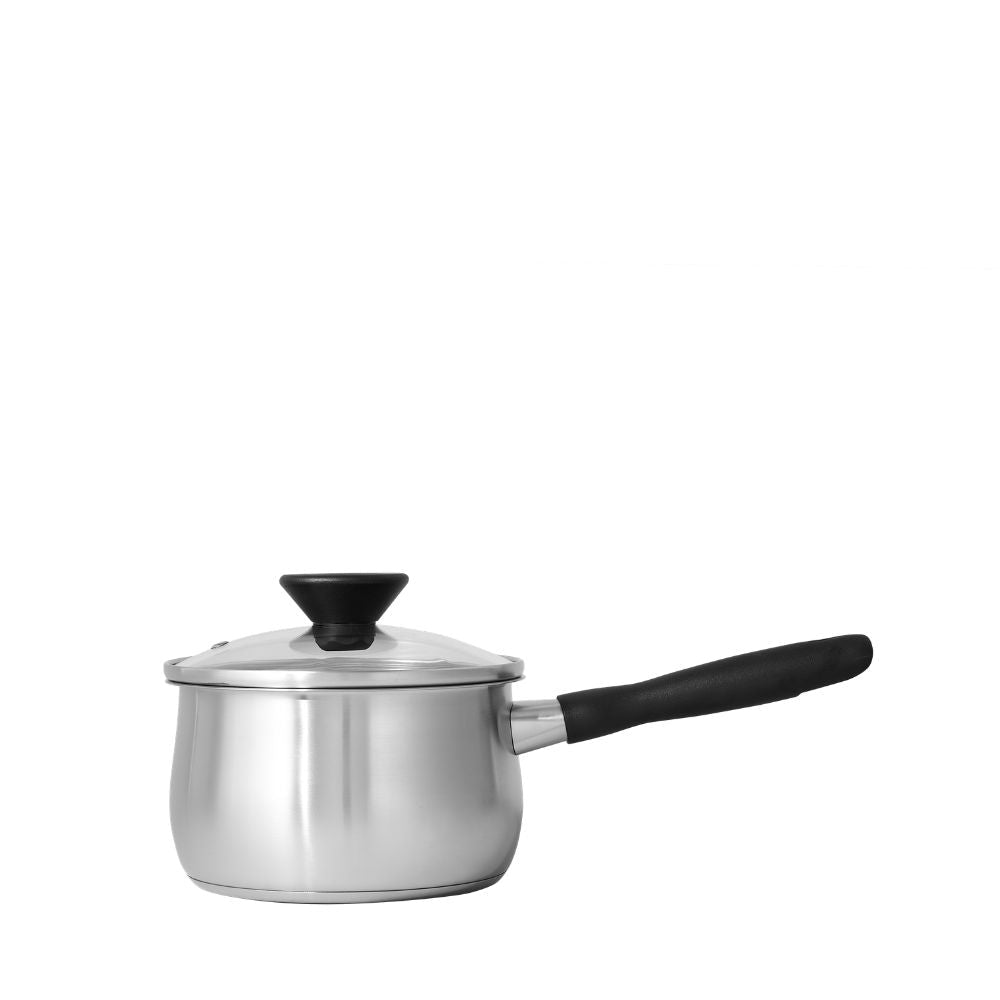 Meyer Luna Stainless Steel Saucepan with Glass Lid - Metro Singapore Departmental Store - Celebrating 69 Years in SG