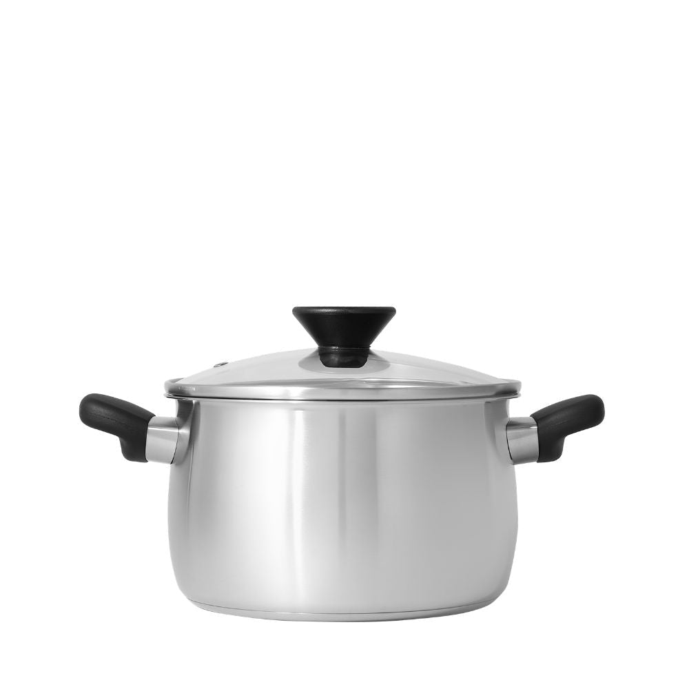 Meyer Luna Stainless Steel Stockpot with Glass Lid - Metro Singapore Departmental Store - Celebrating 69 Years in SG