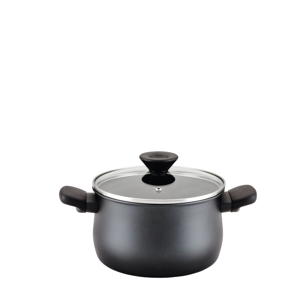 Meyer Midnight Nonstick Stockpot with Glass Lid - Metro Singapore Departmental Store - Celebrating 69 Years in SG