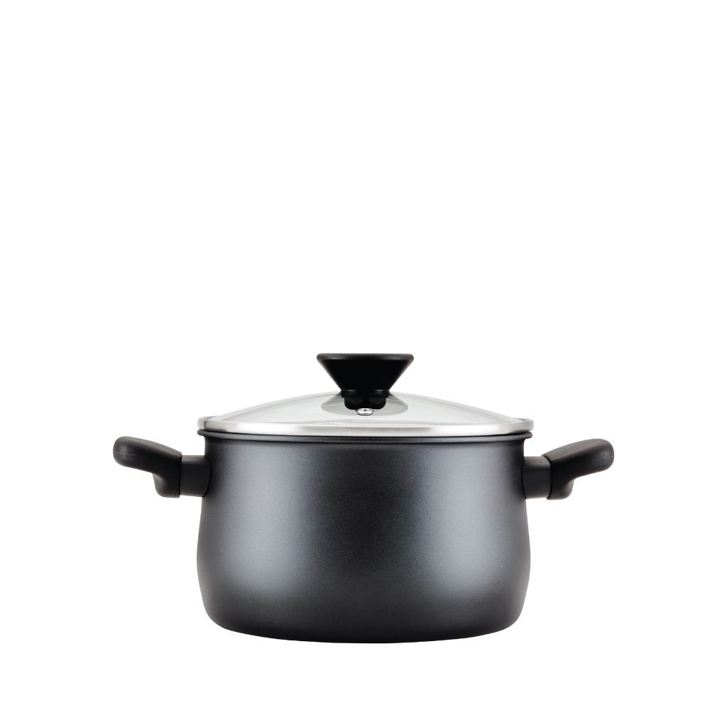 Meyer Midnight Nonstick Stockpot with Glass Lid - Metro Singapore Departmental Store - Celebrating 69 Years in SG