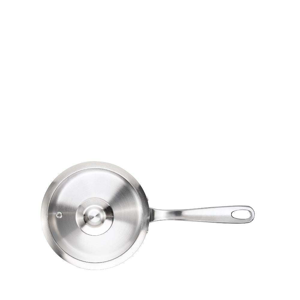 Meyer White Steel Stainless Steel Saucepan with Glass Lid - Metro Singapore Departmental Store - Celebrating 69 Years in SG