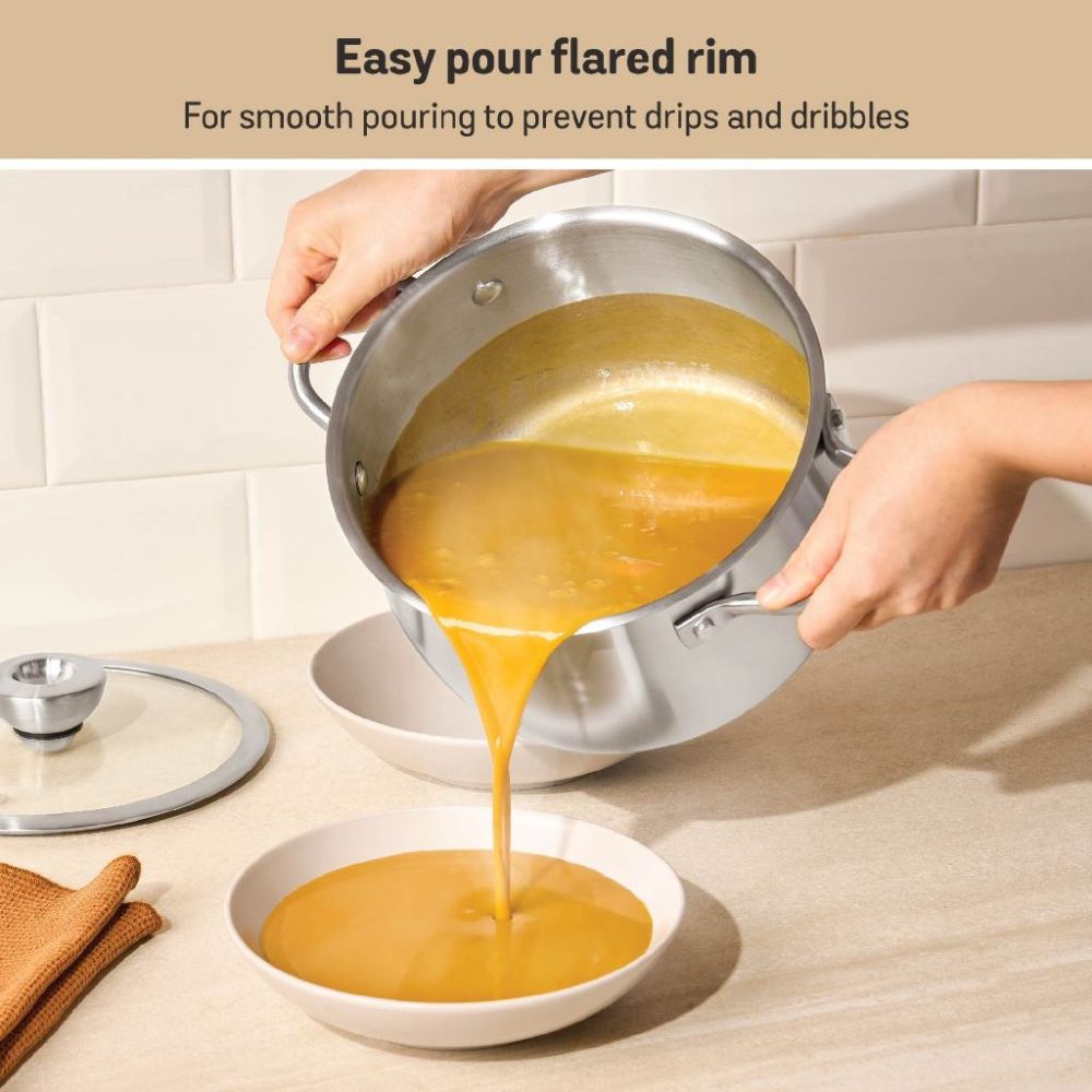 Meyer White Steel Stainless Steel Stockpot with Glass Lid - Metro Singapore Departmental Store - Celebrating 69 Years in SG