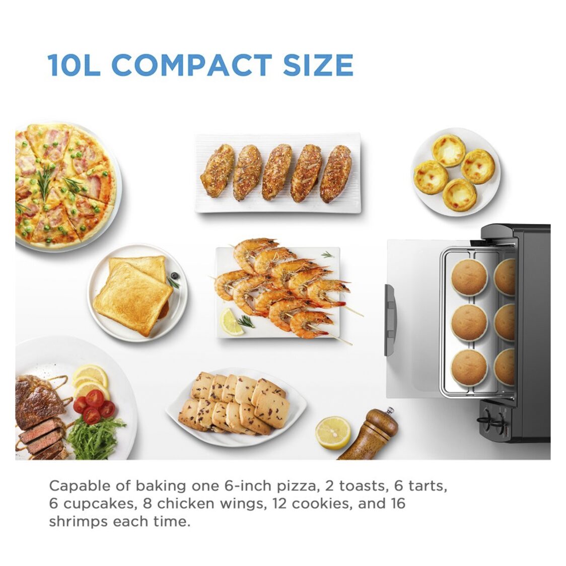 Midea 10L Electric Oven (MEO - 10BDW - BK) - Metro Singapore Departmental Store - Celebrating 69 Years in SG