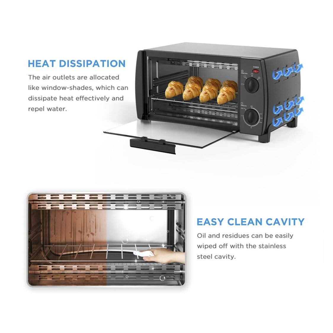 Midea 10L Electric Oven (MEO - 10BDW - BK) - Metro Singapore Departmental Store - Celebrating 69 Years in SG