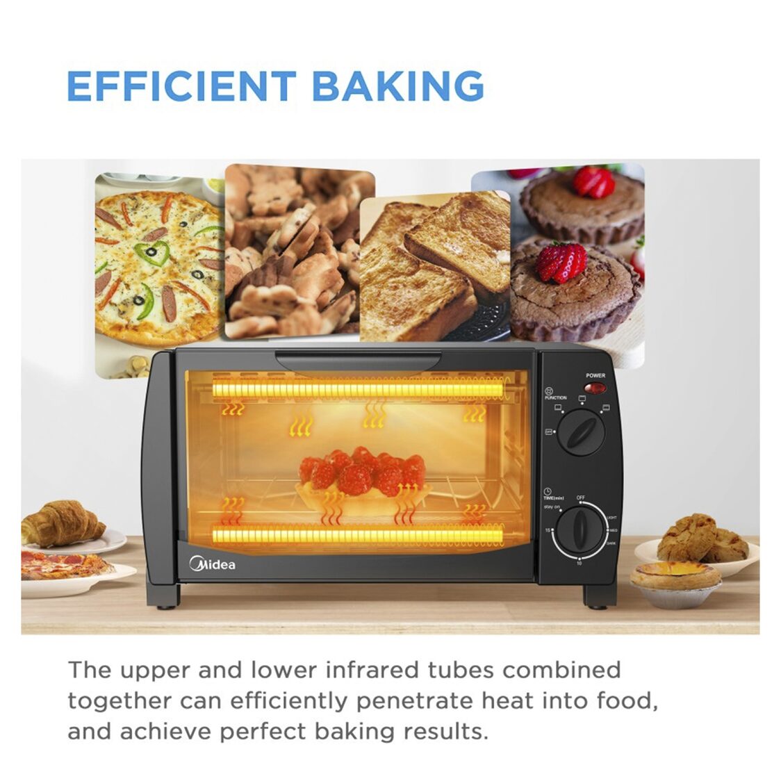 Midea 10L Electric Oven (MEO - 10BDW - BK) - Metro Singapore Departmental Store - Celebrating 69 Years in SG