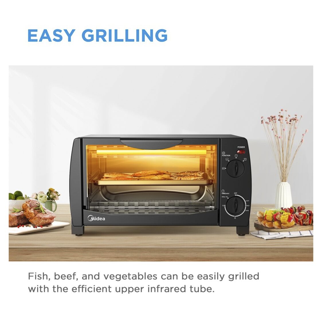 Midea 10L Electric Oven (MEO - 10BDW - BK) - Metro Singapore Departmental Store - Celebrating 69 Years in SG