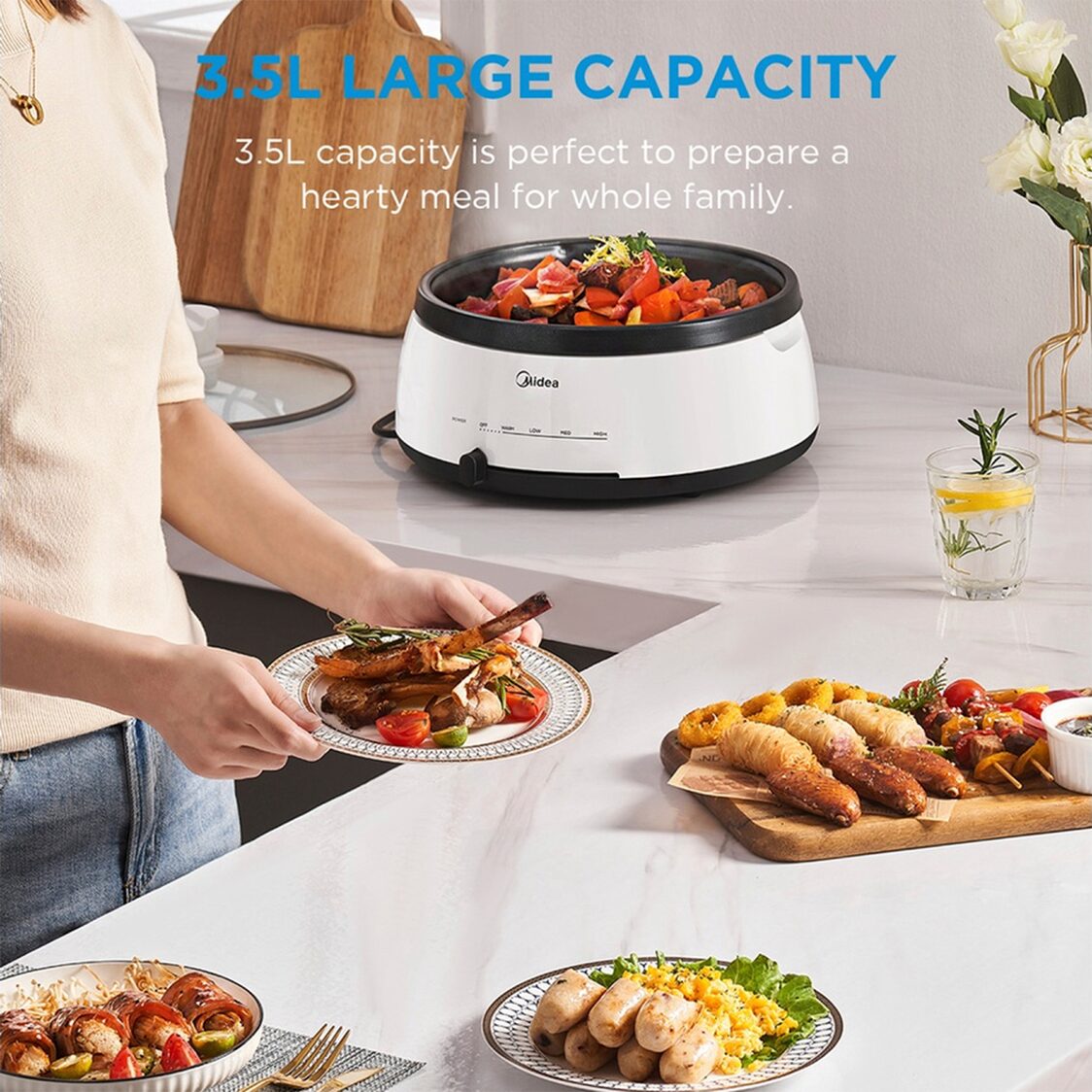 Midea 3.5L 1300W Multi Cooker (MEC - 1040W) - Metro Singapore Departmental Store - Celebrating 69 Years in SG