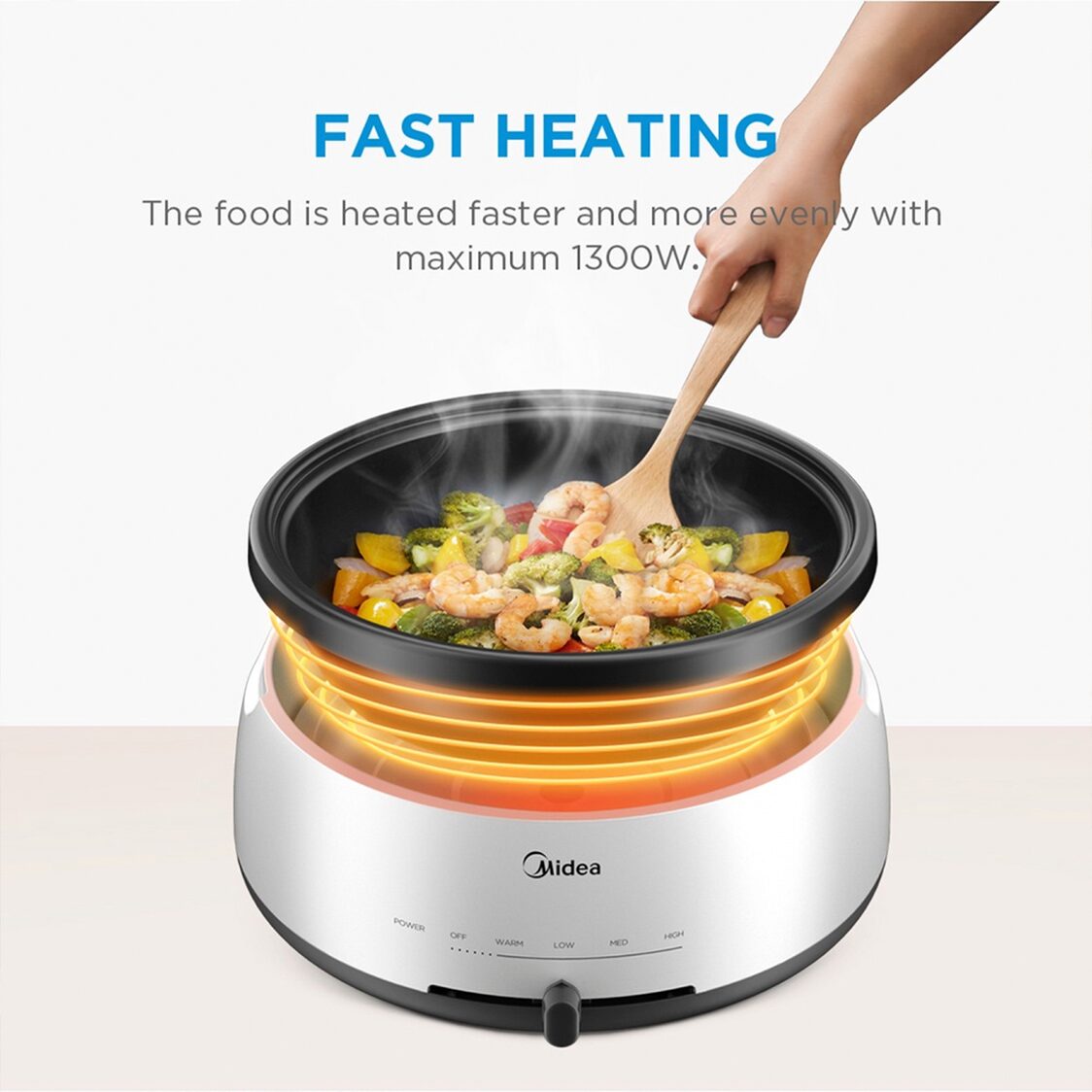Midea 3.5L 1300W Multi Cooker (MEC - 1040W) - Metro Singapore Departmental Store - Celebrating 69 Years in SG