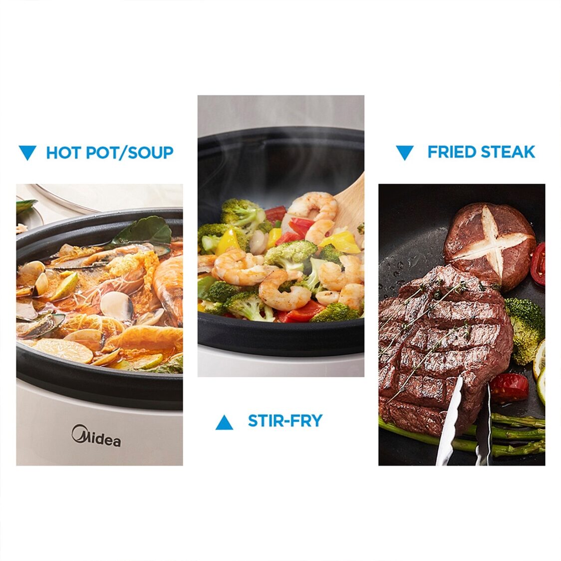Midea 3.5L 1300W Multi Cooker (MEC - 1040W) - Metro Singapore Departmental Store - Celebrating 69 Years in SG
