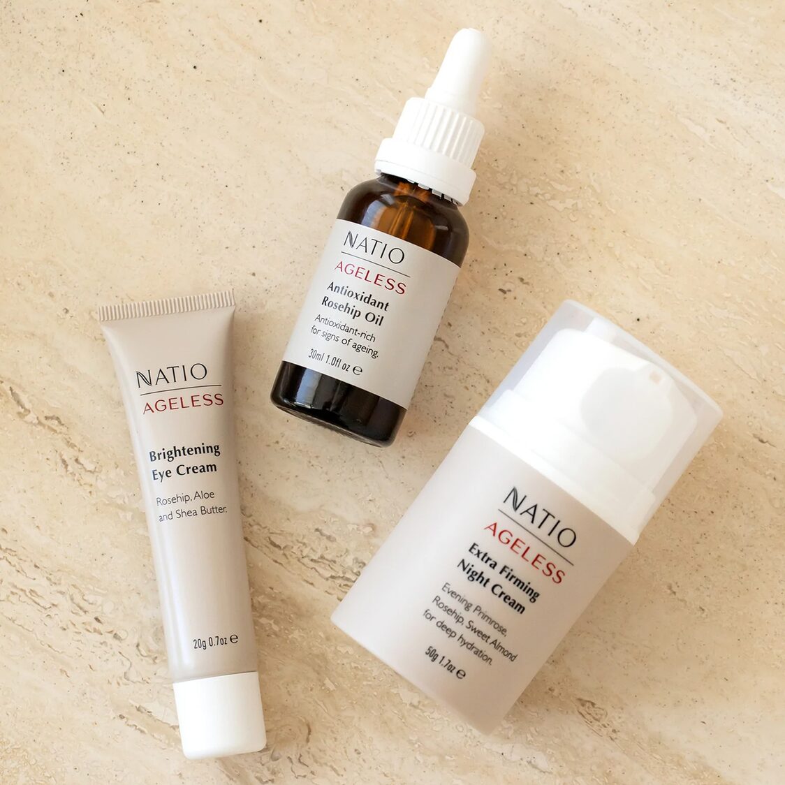 Natio Ageless Antioxidant Rosehip Oil 30ml - Metro Singapore Departmental Store - Celebrating 69 Years in SG