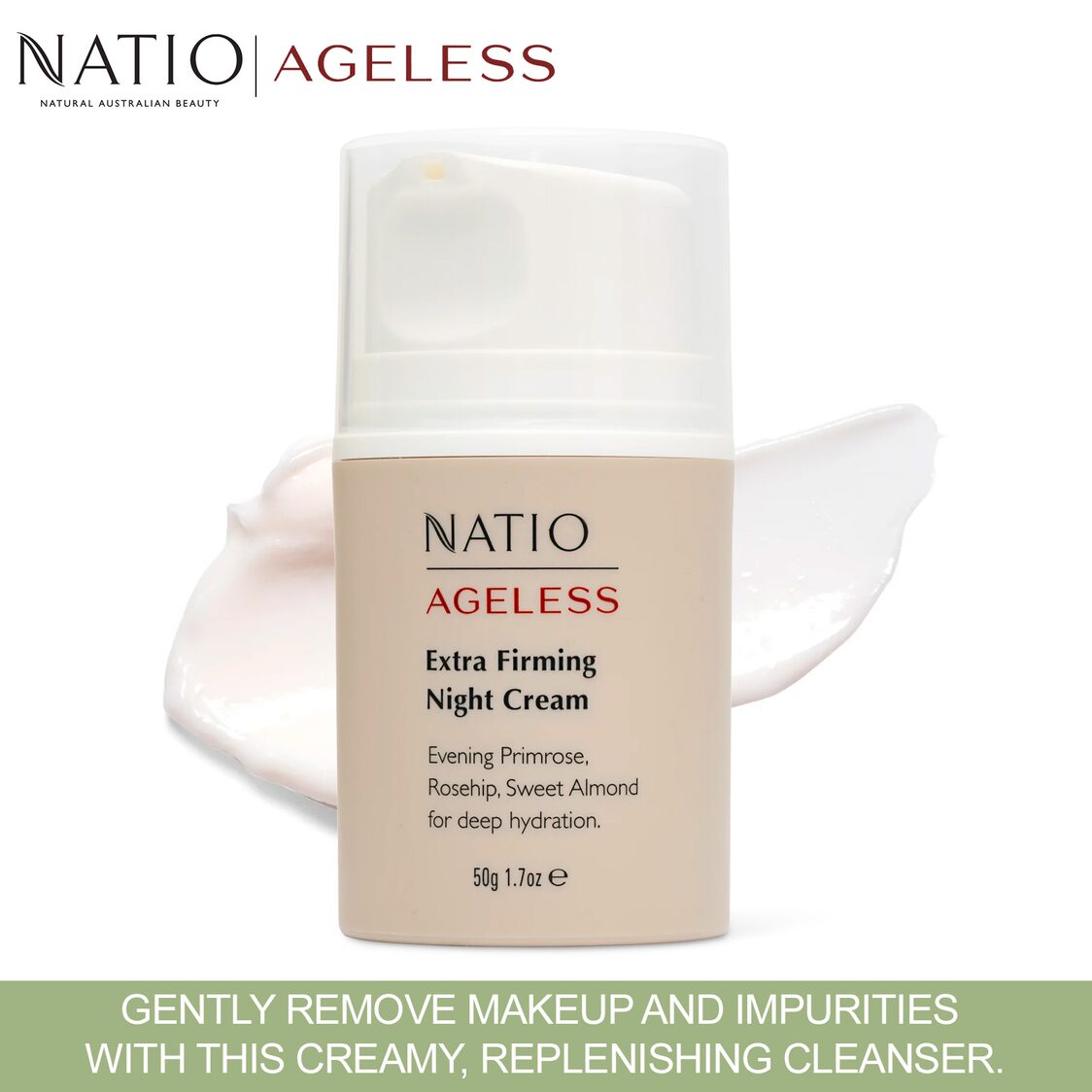 Natio Ageless Extra Firming Night Cream 45g - Metro Singapore Departmental Store - Celebrating 69 Years in SG