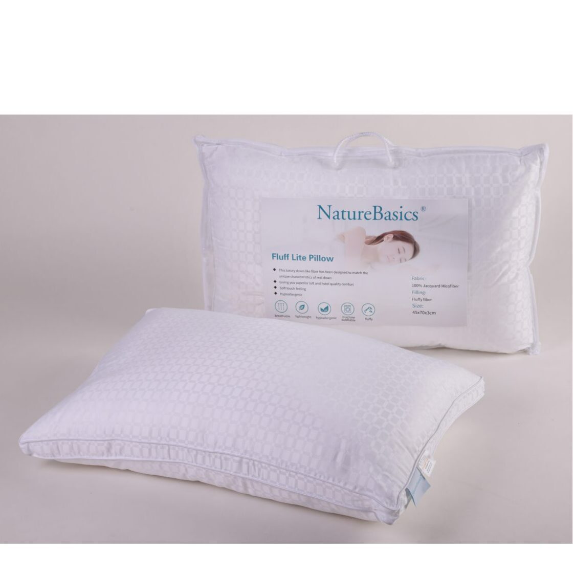 Nature Basics Fluff Lite Pillow - Metro Singapore Departmental Store - Celebrating 69 Years in SG