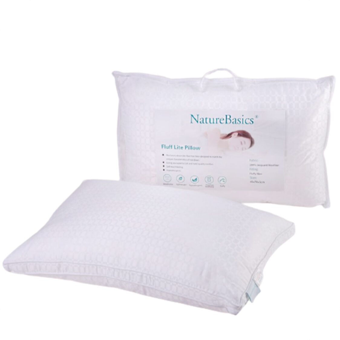 Nature Basics Fluff Lite Pillow - Metro Singapore Departmental Store - Celebrating 69 Years in SG