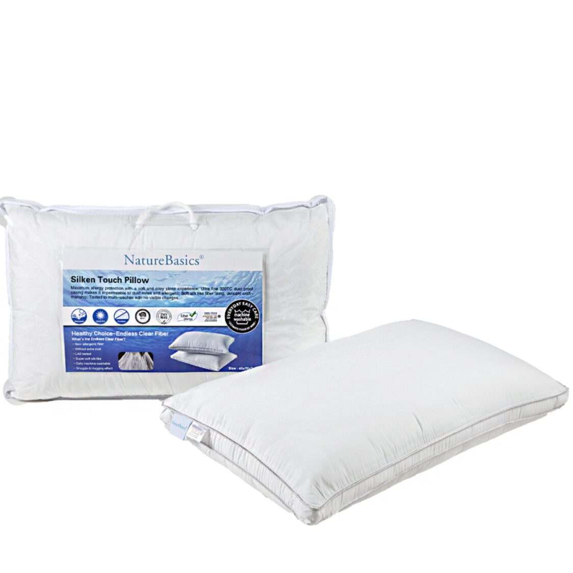 Nature Basics Silken Touch Pillow - Metro Singapore Departmental Store - Celebrating 69 Years in SG