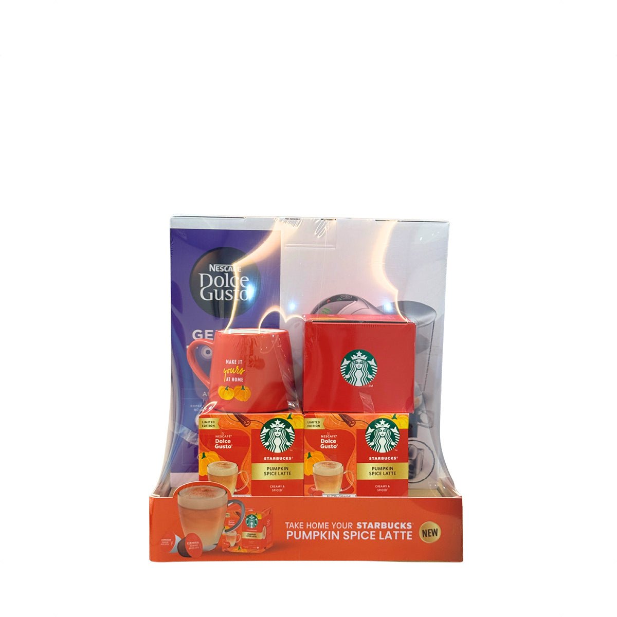 Nescafe Dolge Gusto Hamper Genio S Touch Silver Pumpkin Spice - Metro Singapore Departmental Store - Celebrating 69 Years in SG