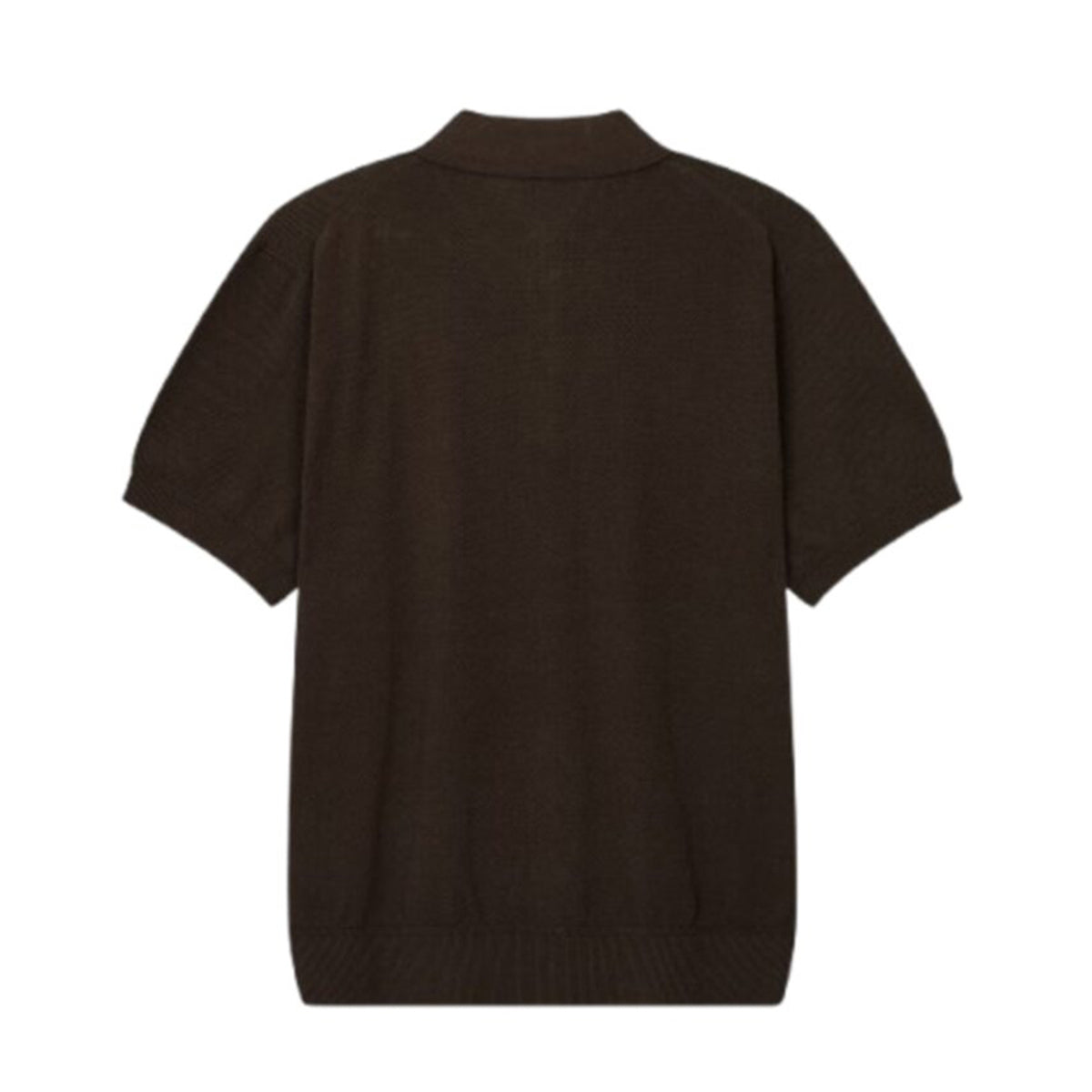 Man On The Boon Texture Relax Fit Polo Brown