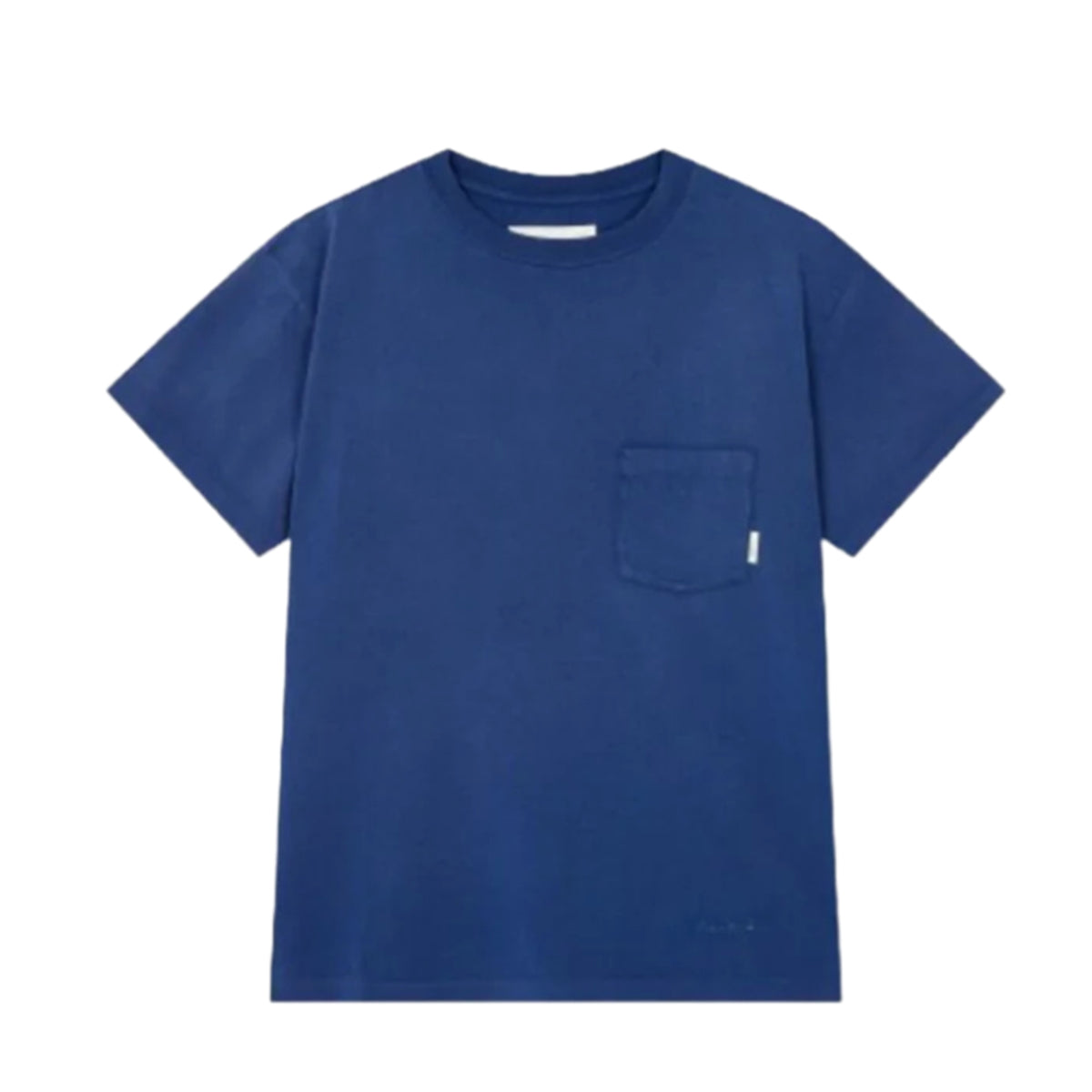 Man On The Boon Made In Usa Washed Pocket T Shirt Navy