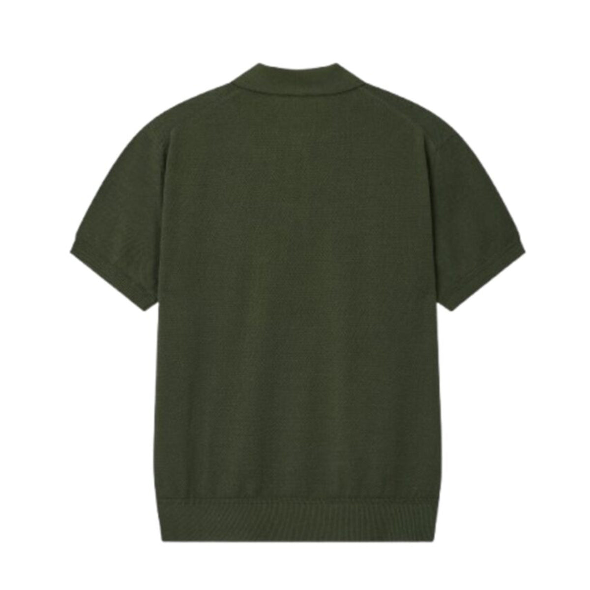 Man On The Boon Texture Relax Fit Polo Olive