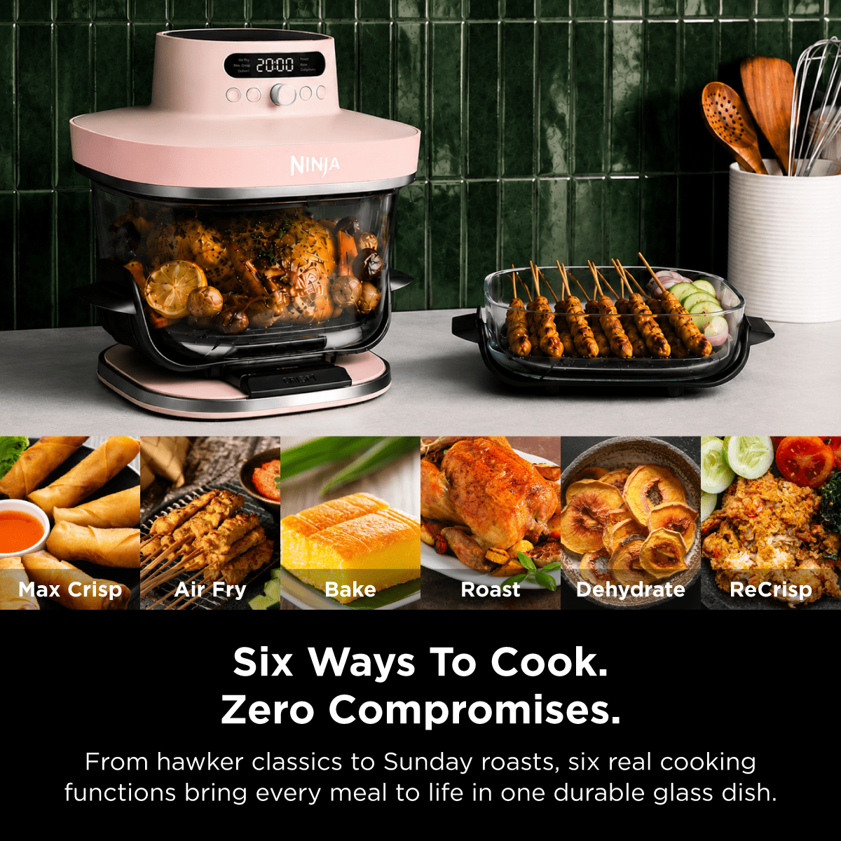Ninja Crispi Pro Glass Air Fryer AS101 - Metro Singapore Departmental Store - Celebrating 69 Years in SG
