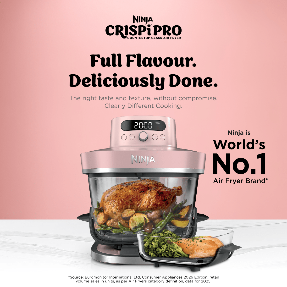 Ninja Crispi Pro Glass Air Fryer AS101 - Metro Singapore Departmental Store - Celebrating 69 Years in SG