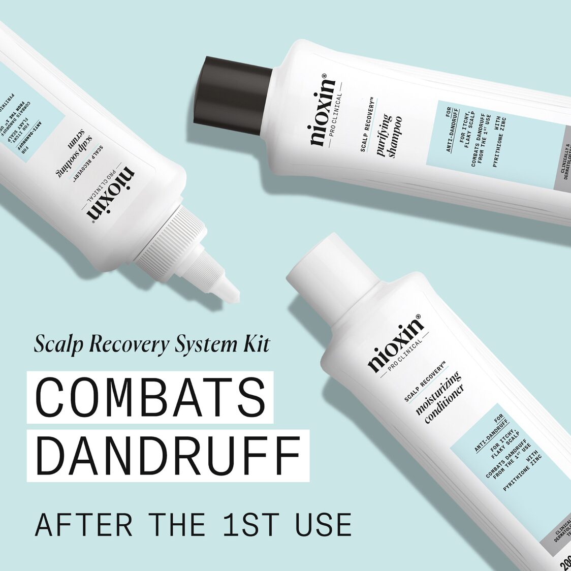 Nioxin Scalp Recovery Kit (Shampoo 200ml + Conditioner 200ml + Serum 100ml)