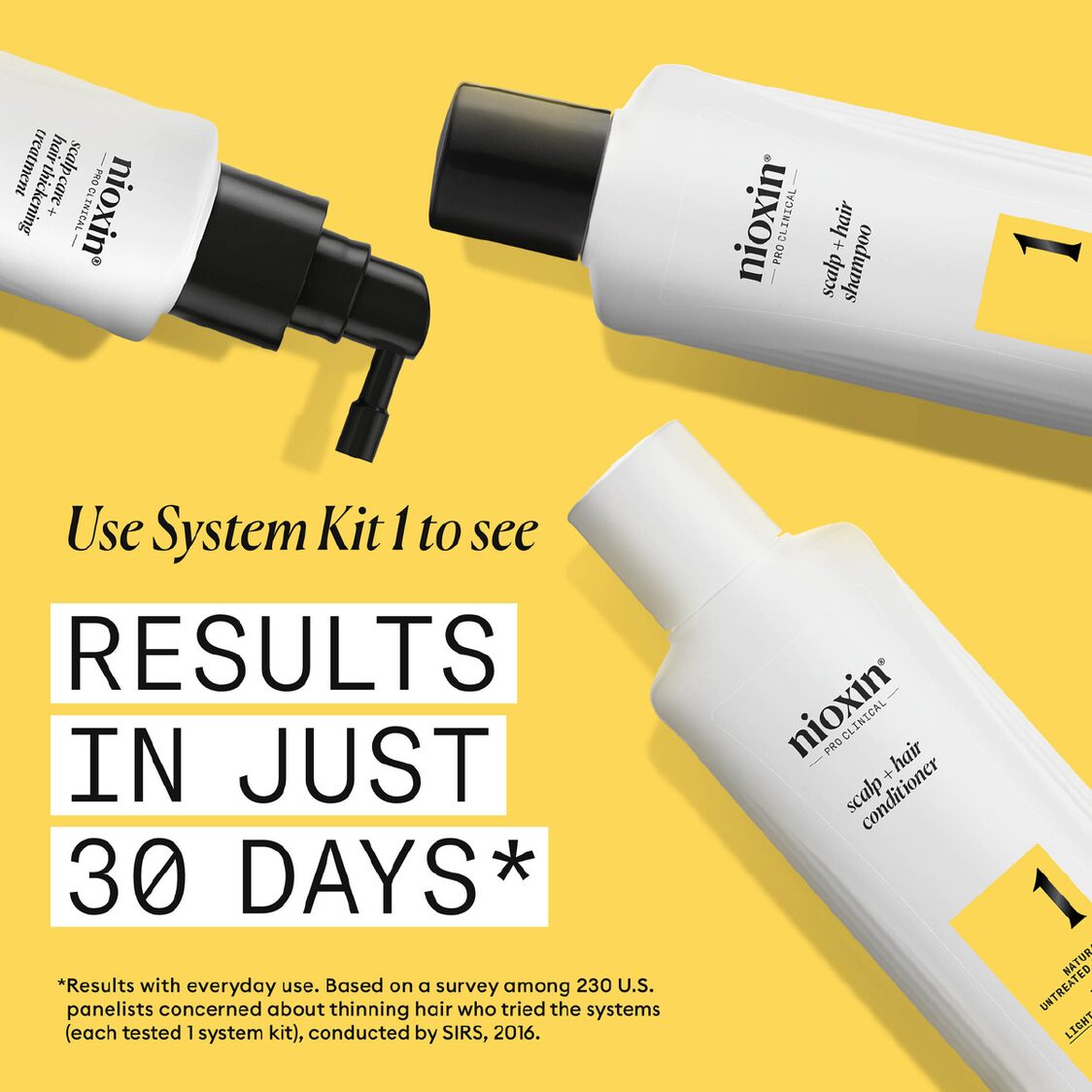 Nioxin System Kit 1 (Shampoo 150ml+Conditioner 150ml+Treatment 50ml) - Metro Singapore Departmental Store - Celebrating 69 Years in SG