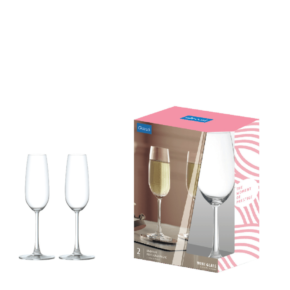 Ocean Madison Flute Champagne 2pc Set (5015F07) - Metro Singapore Departmental Store - Celebrating 69 Years in SG