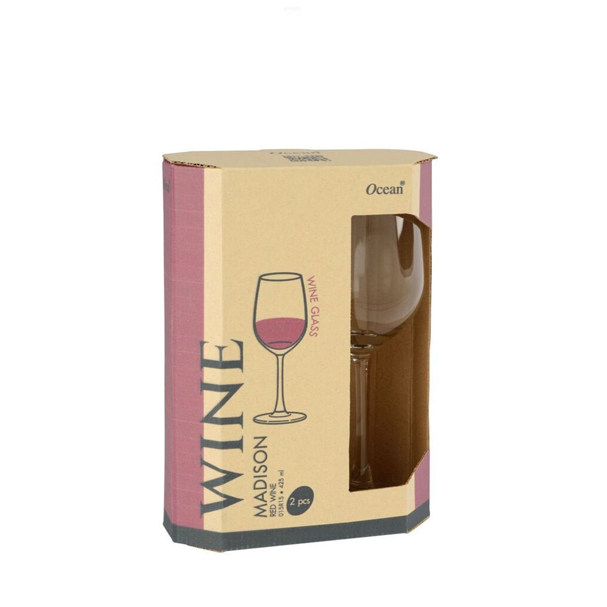 Ocean Madison Red Wine 15oz 2pc Set (5015R15) - Metro Singapore Departmental Store - Celebrating 69 Years in SG